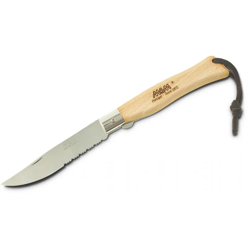 Must-Have MAM Douro 2066 Plus Zavírací nůž s pojistkou - buk, 10,5 cm