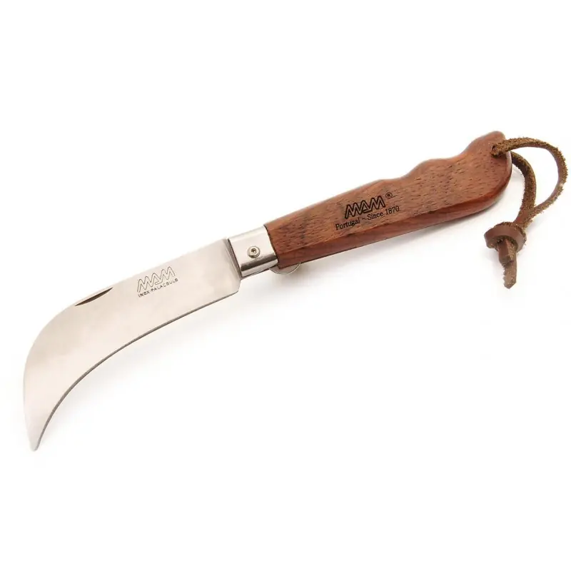 Speciální Cena MAM 2071 Plus Zavírací houbařský nůž s pojistkou - bubinga, 9 cm