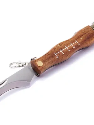 MAM 2591 Zavírací houbařský nůž s pouzdrem - buk, 7,5 cm Levný