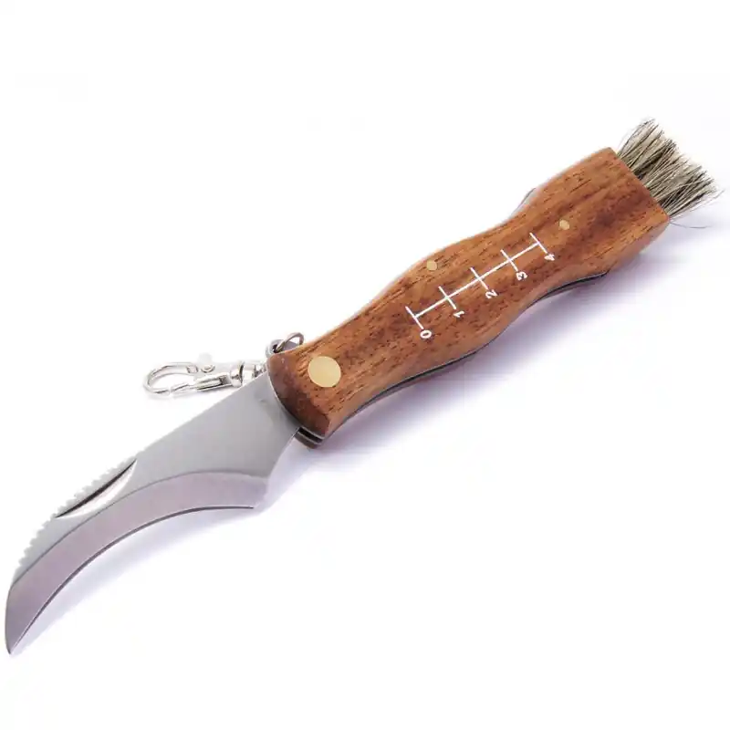 MAM 2591 Zavírací houbařský nůž s pouzdrem - buk, 7,5 cm Levný