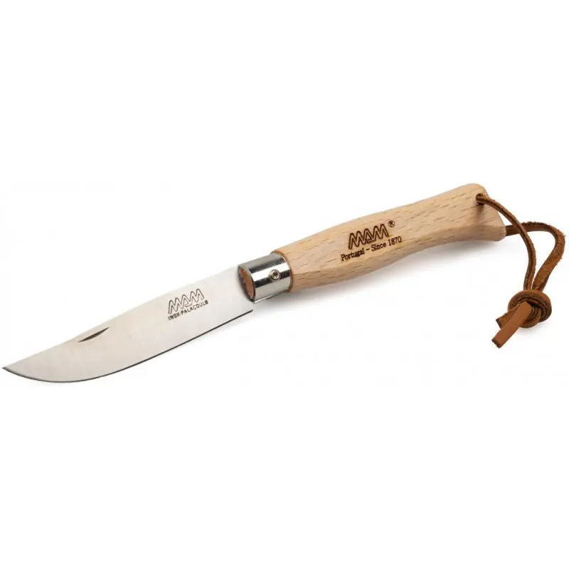 MAM Douro 2081 Zavírací nůž s koženým poutkem - buk, BOX 8,3 cm Ihned K Objednání