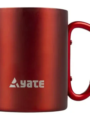 Rychlé Dodání YATE Hrnek s karabinkou COLOR 0,3 l nerez - červený