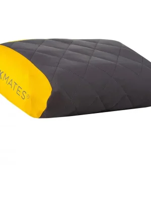 TREKMATES SOFT TOP Polštářek - nafukovací, šedá/žlutá Výhodná Nabídka