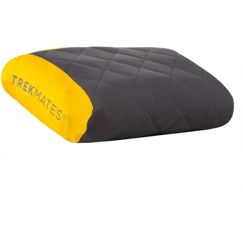 TREKMATES SOFT TOP Polštářek - nafukovací, šedá/žlutá Výhodná Nabídka