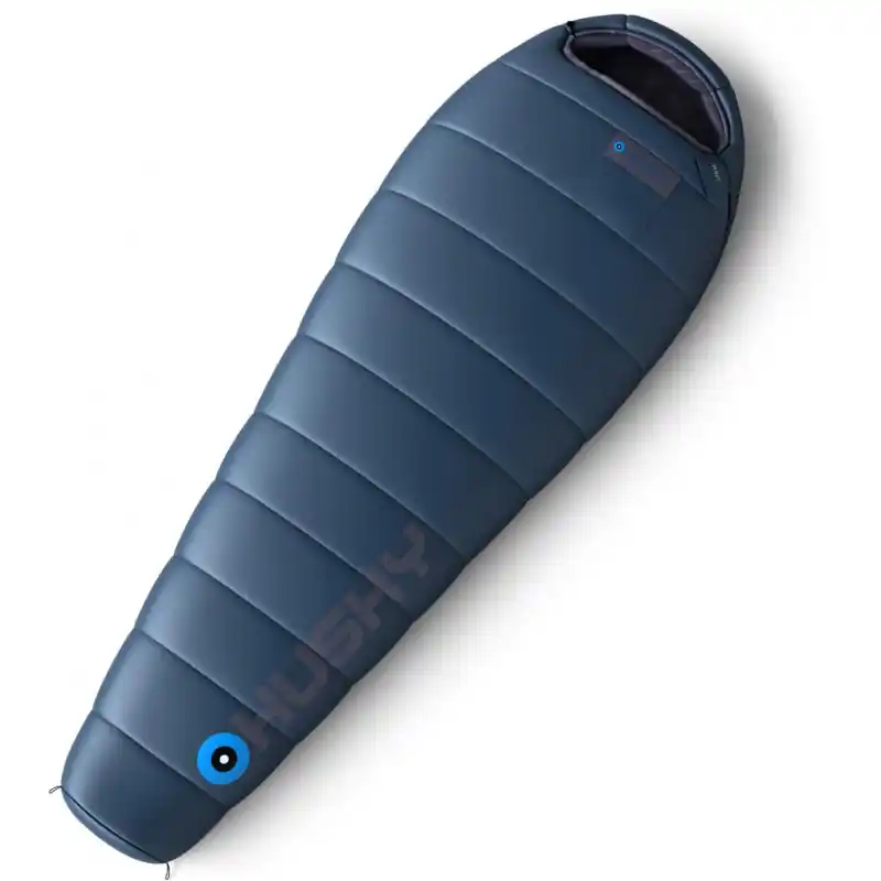 Originální Husky Syntetický třísezónní prodloužený spacák Husky LONG blue