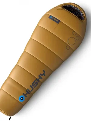 Husky Syntetický třísezónní dětský spacák Kids Merlot mustard Vysoce Kvalitní