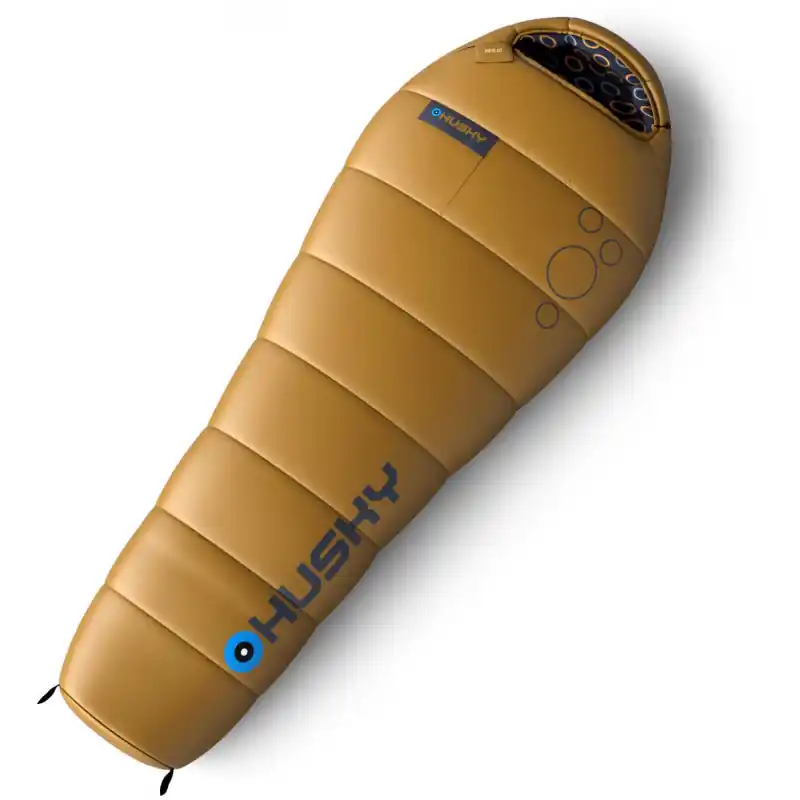 Husky Syntetický třísezónní dětský spacák Kids Merlot mustard Vysoce Kvalitní