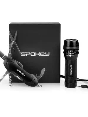 Spokey ZOOM Sada multifunkčního nářadí v dárkové krabičce: nůž + svítilna Dokud Zásoby Vydrží