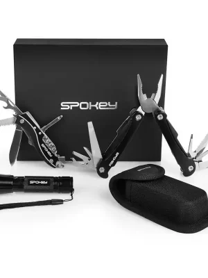 Omezená Nabídka Spokey BOLD Sada multifunkčního nářadí v dárkové krabičce: nůž + kleště + svítilna