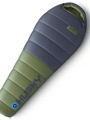 Časově Omezené Husky Péřový letní spacák Devon -5°C blue/khaki