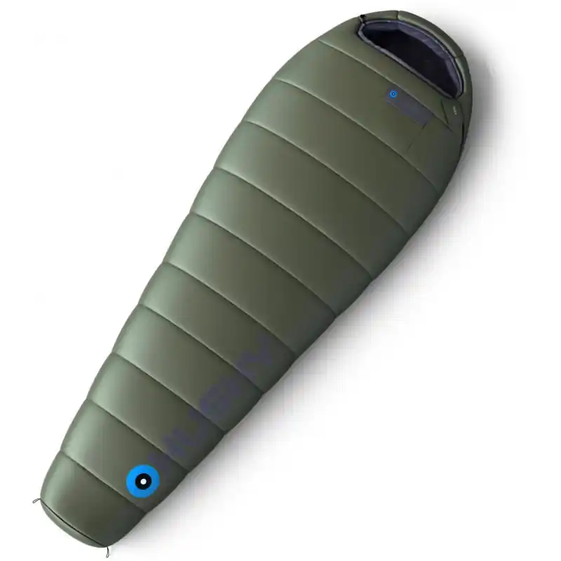 Výhodná Nabídka Husky Syntetický třísezónní spacák Ruby -14°C dark green