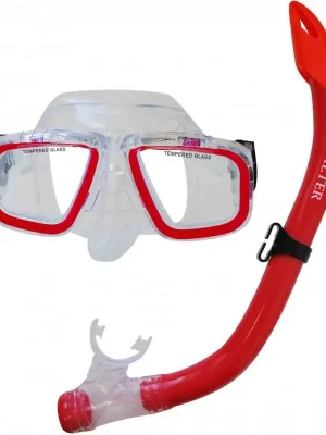 Potápěčský set CALTER JUNIOR S9301+M229 P+S, červený Nejprodávanější
