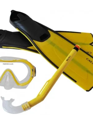 Potápěčský set CALTER KIDS S06+M168+F41 PVC, žlutý Originální