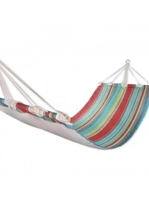 Doprava Zdarma Houpací lehátko Sedco 200x80cm pruhované, zelená/červená
