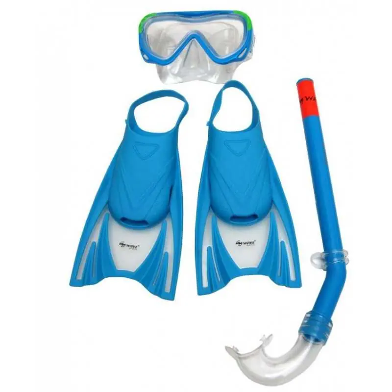Cenově Výhodný Dětský potápěčský set s ploutvemi Wave 1034S37F63