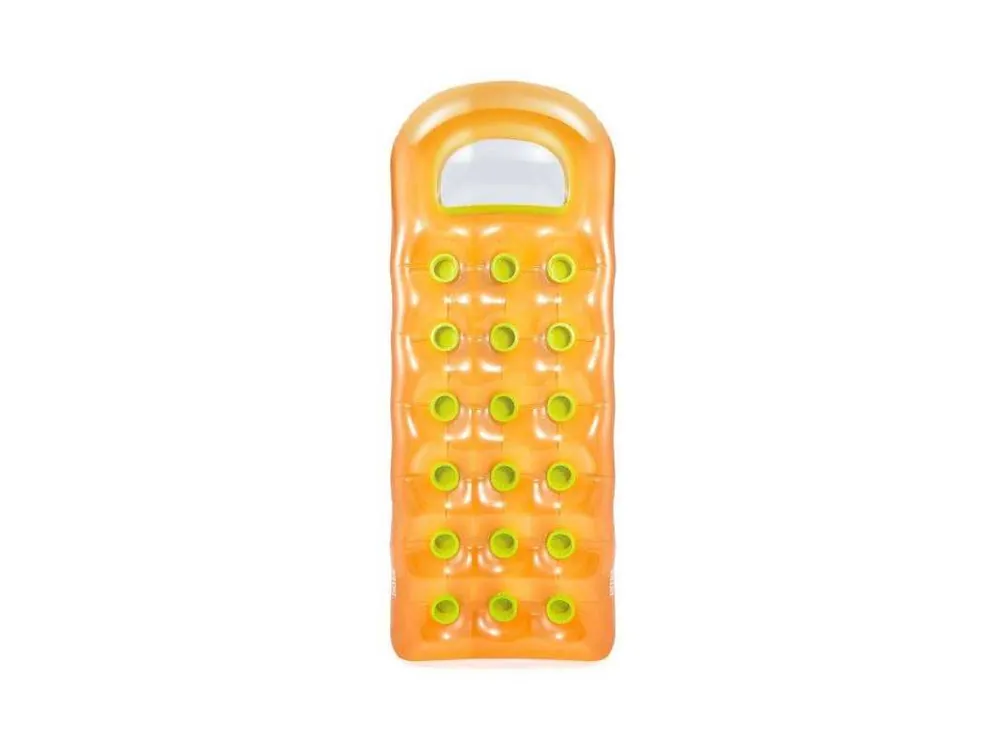 Lehátko nafukovací s oknem Intex 59895 188x71 cm, oranžová Koupit Online