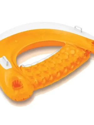 Nafukovací lehátko INTEX 58859 SIT N FLOAT 147x99cm, oranžová Ihned K Objednání