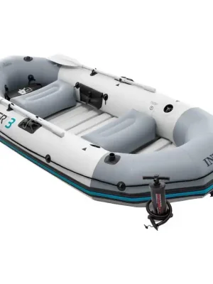 Oblíbený Člun nafukovací MARINER 3 Set INTEX 3 dospělé osoby, šedá