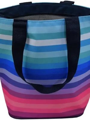 Chladící taška plážová, 20l, pruhovaná Sleva