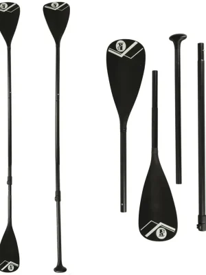 Sezónní Sleva Hliníkové pádlo oboustranné na paddleboard 175 - 220 cm