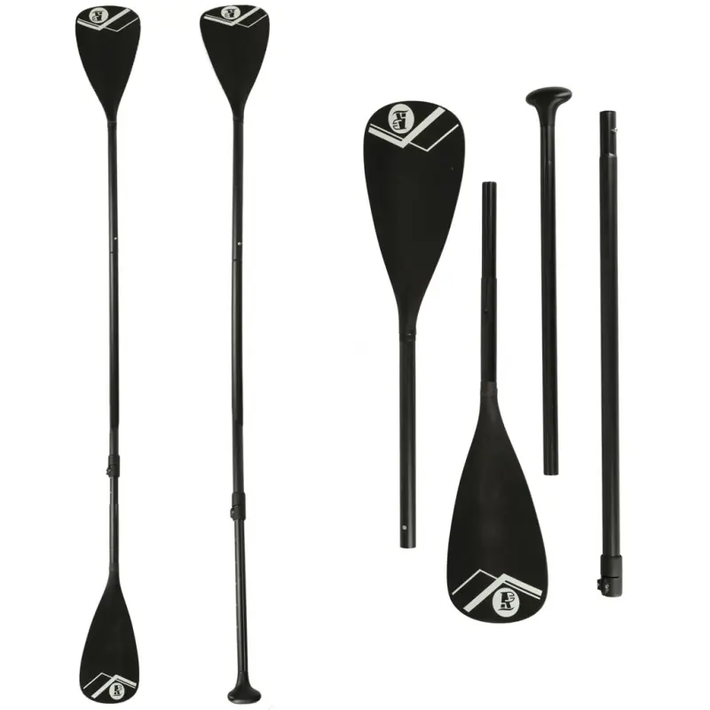 Sezónní Sleva Hliníkové pádlo oboustranné na paddleboard 175 - 220 cm