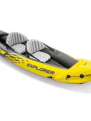 Vysoce Kvalitní Člun INTEX 68307 EXPLORER K2 SET MODEL 2025, žlutá