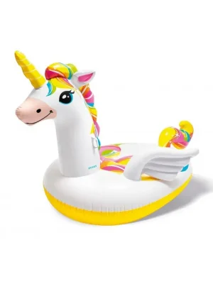 Nafukovací zvířátko INTEX jednorožec RIDE ON, bílá Must-Have