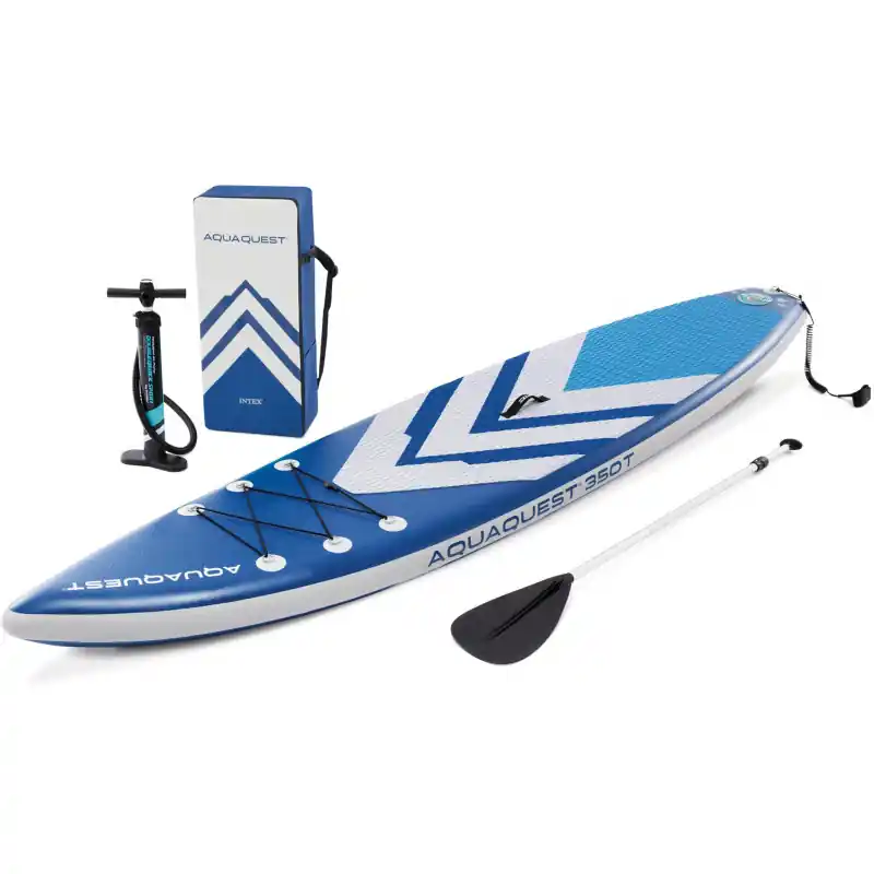 Paddleboard INTEX AquaQuest 350T Touring SUP, bílá/modrá Pouze Dnes