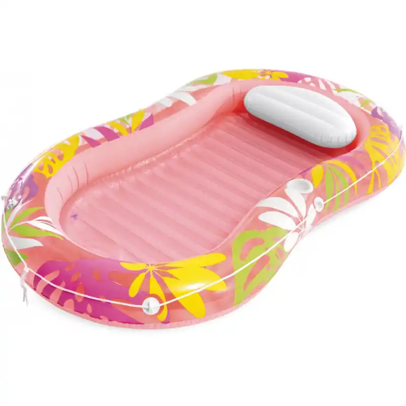 Ověřený Nafukovací lehátko Intex 57803 TROPICAL OASIS LOUNGER 206x122 cm, růžová