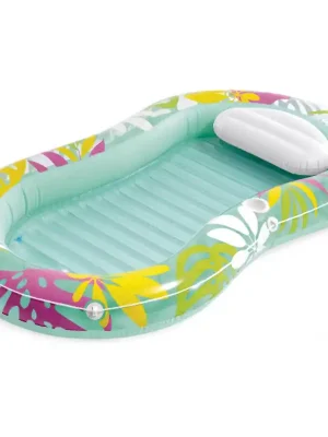 Cenově Výhodný Nafukovací lehátko Intex 57803 TROPICAL OASIS LOUNGER 206x122 cm, světle zelená