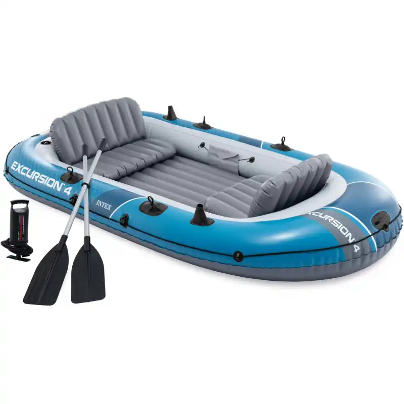 Nafukovací člun INTEX 66324 Sport Series - Excursion 4 Set, modrá Akční Cena
