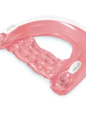 Nafukovací lehátko INTEX 58859 SIT N FLOAT 147x99cm, růžová Aktuální