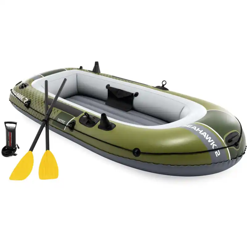 Hit Sezóny Nafukovací člun INTEX 66332 Sport Series SEAHAWK 2 Set, zelená