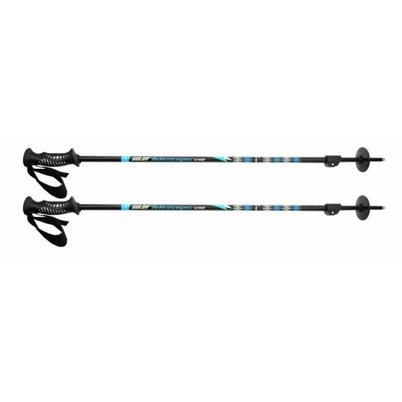 Sjezdové skládací hole SULOV TELESCOPIC SENIOR, vel. 90-145cm, modré Výhodná Nabídka